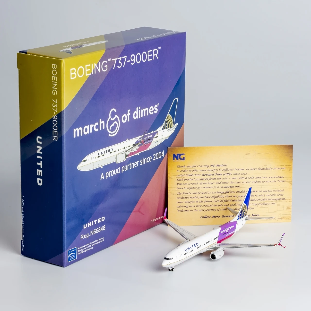 79013 Alloy Collectible Plane Gift NG Model 1:400 United Airlines 