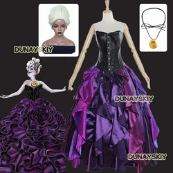 Mermaid Ursula Cosplay Costume Gothic Ball Gown Anime Role-playing Dresses Uniform lace-up Corset Dress Halloween Bridal Gowns