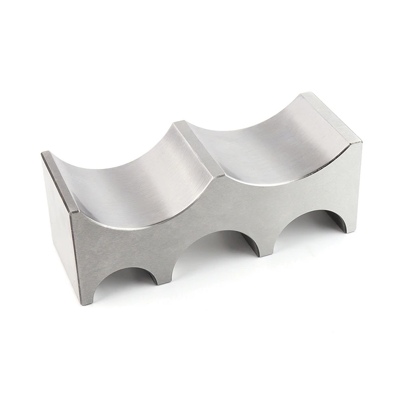 Durston Large Forming Block five Half Cut-out Groove Swage Block Steel Dapping Bending Block Jewelry Making Forging Die