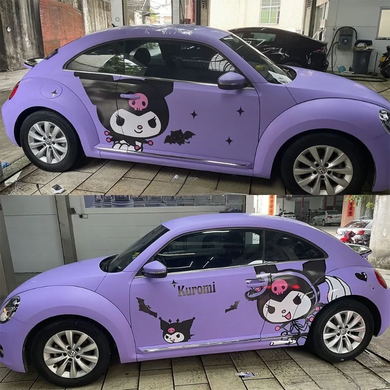 

2025 Creative New Fashion Cartoon Kuromi Waterproof and Scratch resistant Car Decoration Patch Accessories