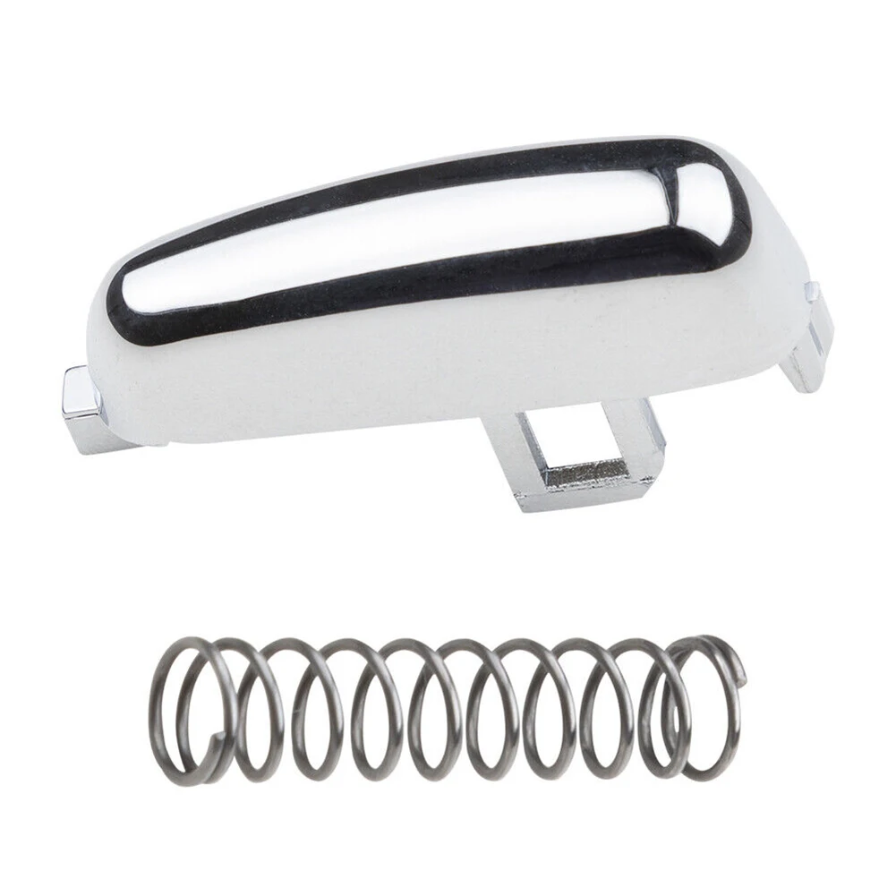 Sostituzione pulsante leva freno a mano auto in alluminio cromato per Vauxhall per Mokka 2012 con numero OEM 1372684936 Posizionamento anteriore