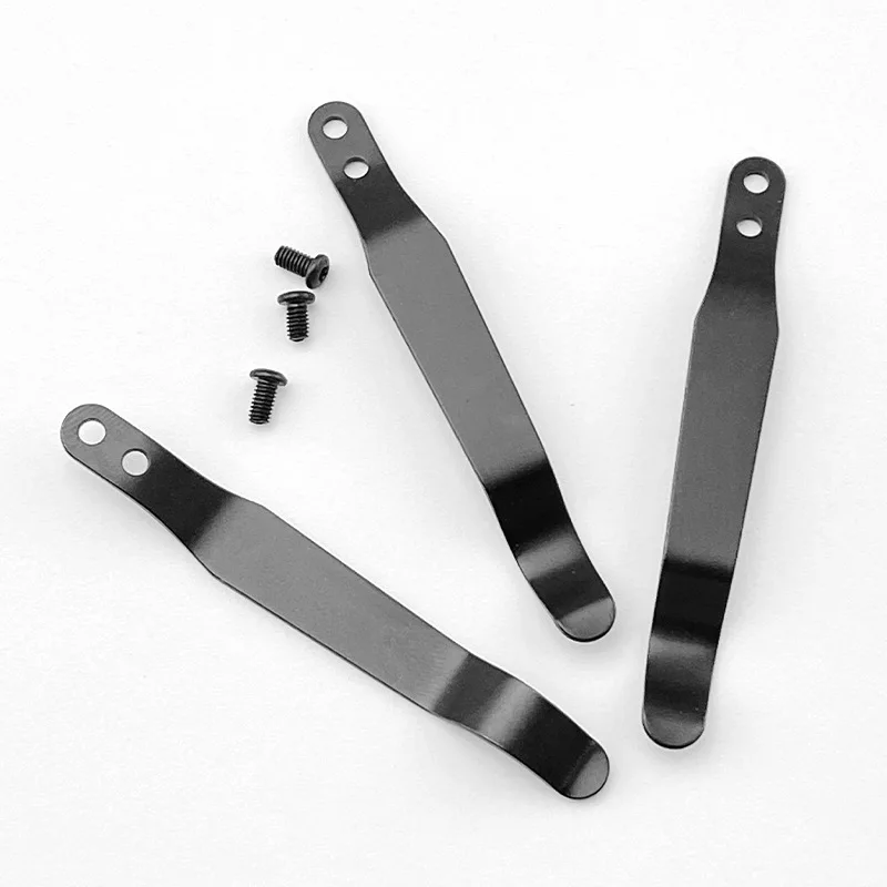 Stainless Steel Back Clip Pocket Holder, Folding Tool Accessories, DIY Parts for Folding Knife Holder Making Knives, 1Pc