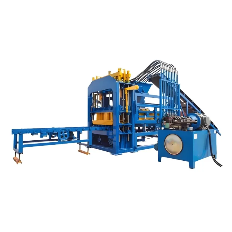 4-35 standard fully automatic concrete cement paving block brick machine