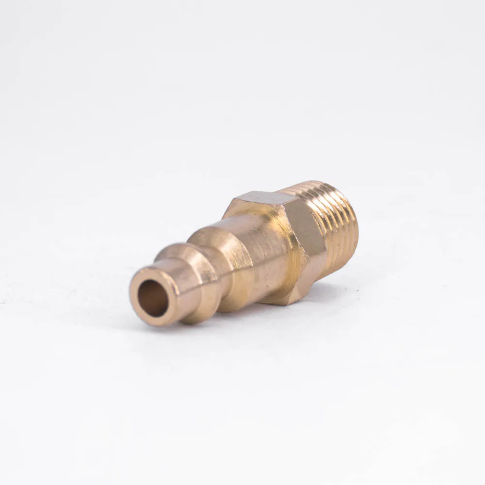 Conector de acoplamiento rápido para compresor de aire, accesorio neumático con enchufe macho NPT de 1/4 pulgadas, estándar americano, tipo US