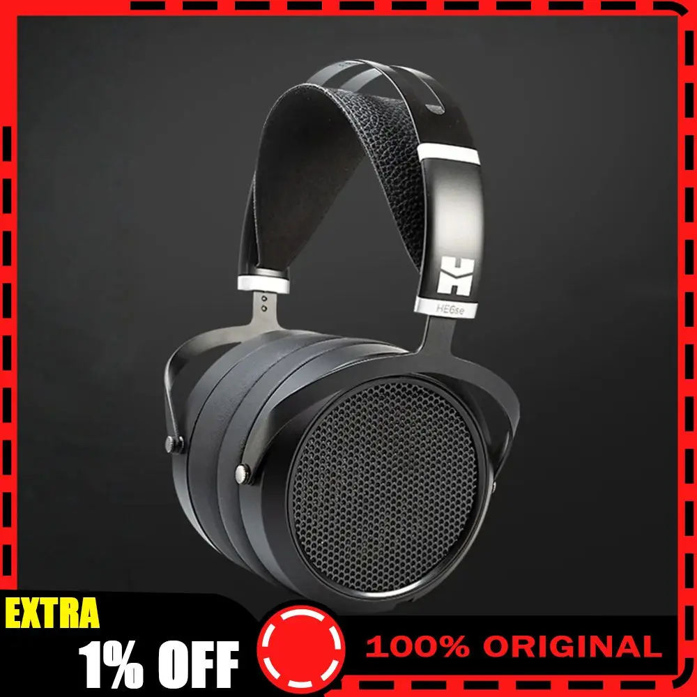 

HIFIMAN HE6se Flat Diaphragm Over-ear Headphones HIFI Music Earmuff Lightweight Wired Gaming Headphone Amplifier 3.5mmm Gift