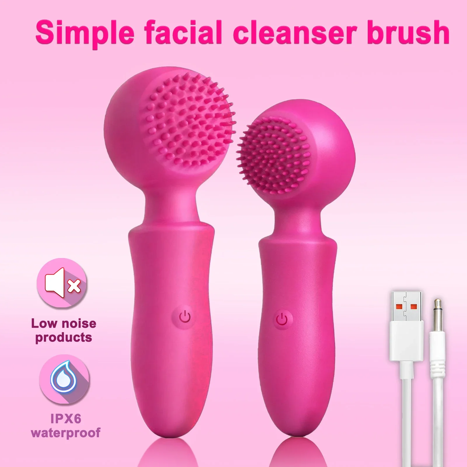 Silicone Simple  Facial Cleanser Brus  Cleaning Deep Pore Acne Blackhead  For Both Men And Women,Cleanse Skincare Device
