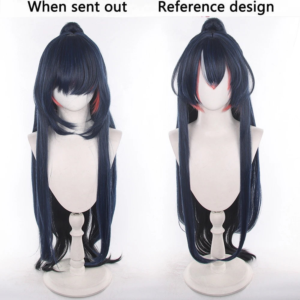 Anime Arknights Ling Women Cos Wigs Cosplay Costumes Headwear 100cm Long Simulation Scalp Thick Mixed Puffy Long Hair Wigs