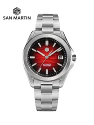 San Martin New Gada Watch 39mm Desert Texture Men Dress Watch NH35 Automatic Mechanical Sapphire Waterproof 100m Luminous SN0129