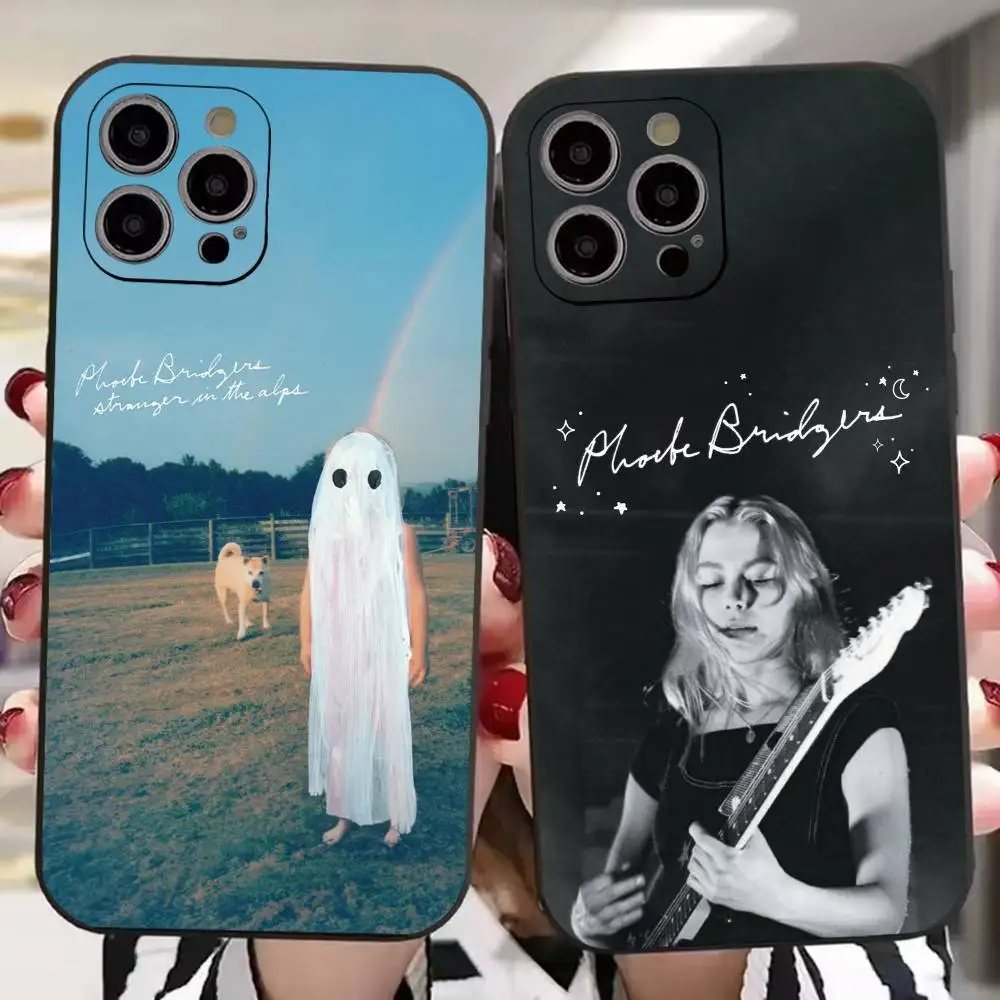 Popular Singer P-Phoebe Bridgers Phone Case For iPhone 17, 16,15,14,13,12,11 Plus,Pro Max, Others Soft Black Cover