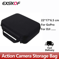 Storage Bag Protective Carrying Case For GOPRO 13 12 11 10 9 8 7 6 5 SJCAM SJ4000 AKASO DJI Osmo Action 4 3 2 Camera Accessories