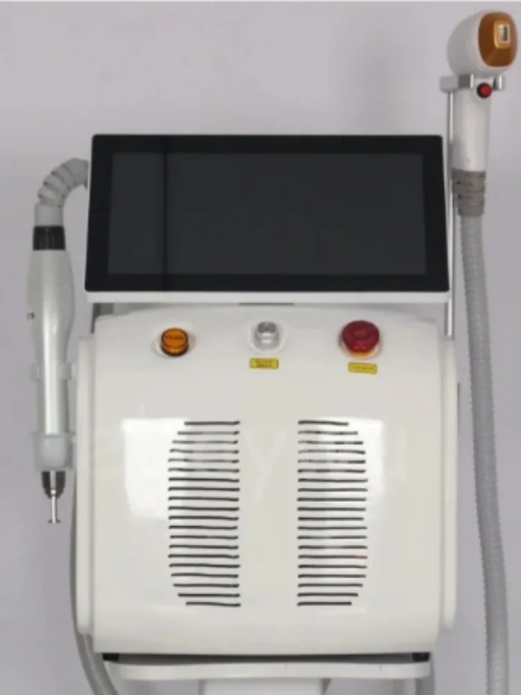 Professional 2 in 1 Diode and Nd Yag Laser 755 808 1064nm Hair Removal Machine Portable Picoseconds Laser Tattoo Remover