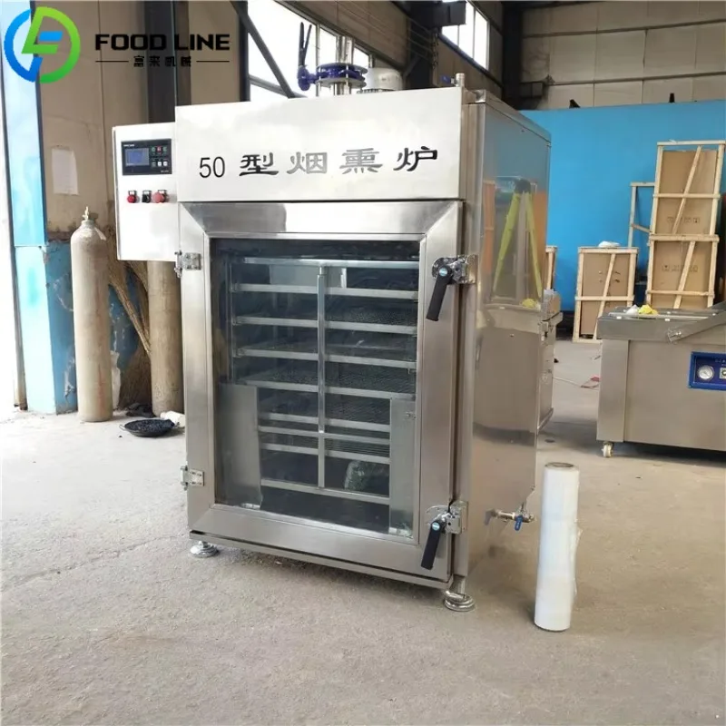 Smoking Oven Smokehouse Fish Smoker Commercial Stainless Steel Electric Sausage Meat Smoking Machine Food Processing OME