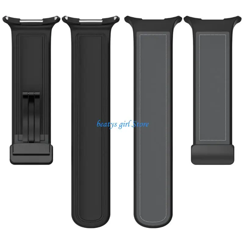 C7AB Flexible 47mm Watch Straps Closure Design Breathable Silicone Leather Blend Gym To Office Customization