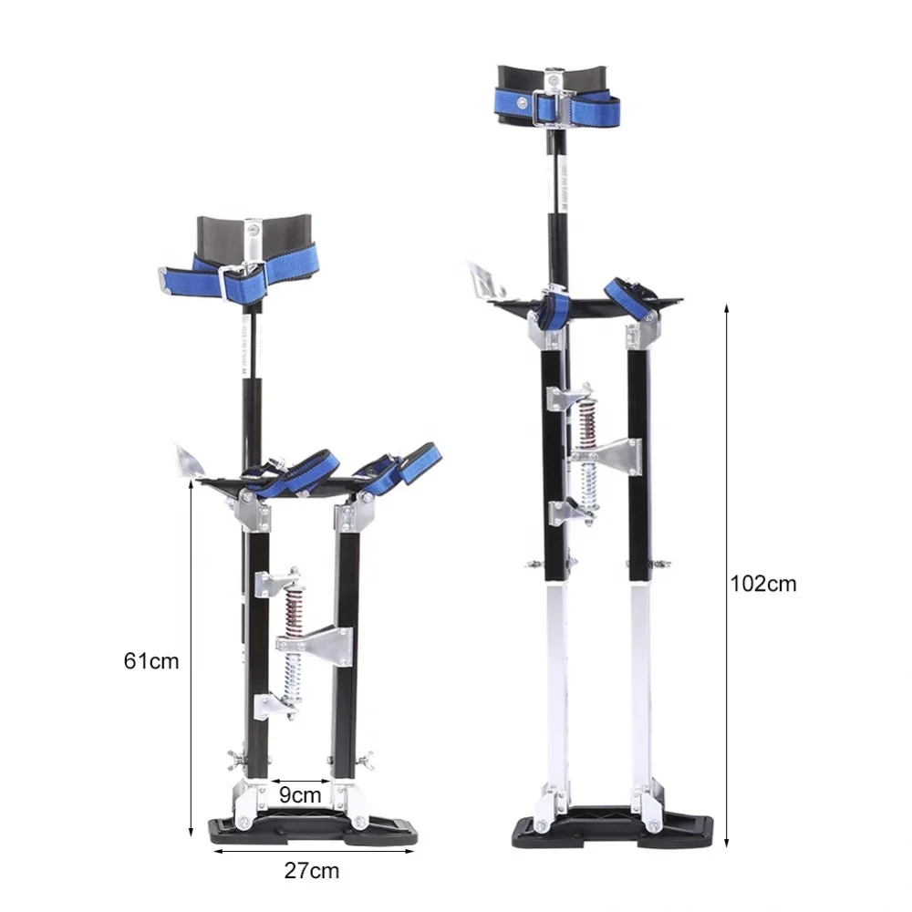 Adjustable Aluminum Walking Plaster Taping Tool Stilt Drywall Stilts for Painting Painter