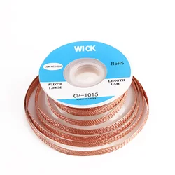 Tin suction Wire Manual Desoldering Suction 1.5m Welding Point Solder Remover Braid Tape Lead Cord Flux Tools