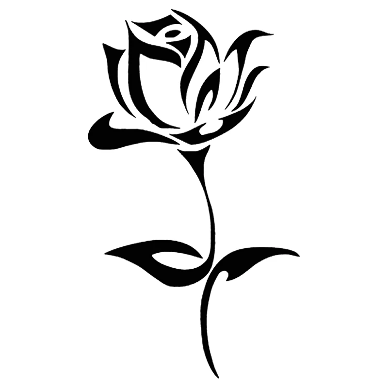 33747# Beautiful A Rose Car Sticker Vinyl Decal Waterproof on Truck Bumper Rear Window Without Background
