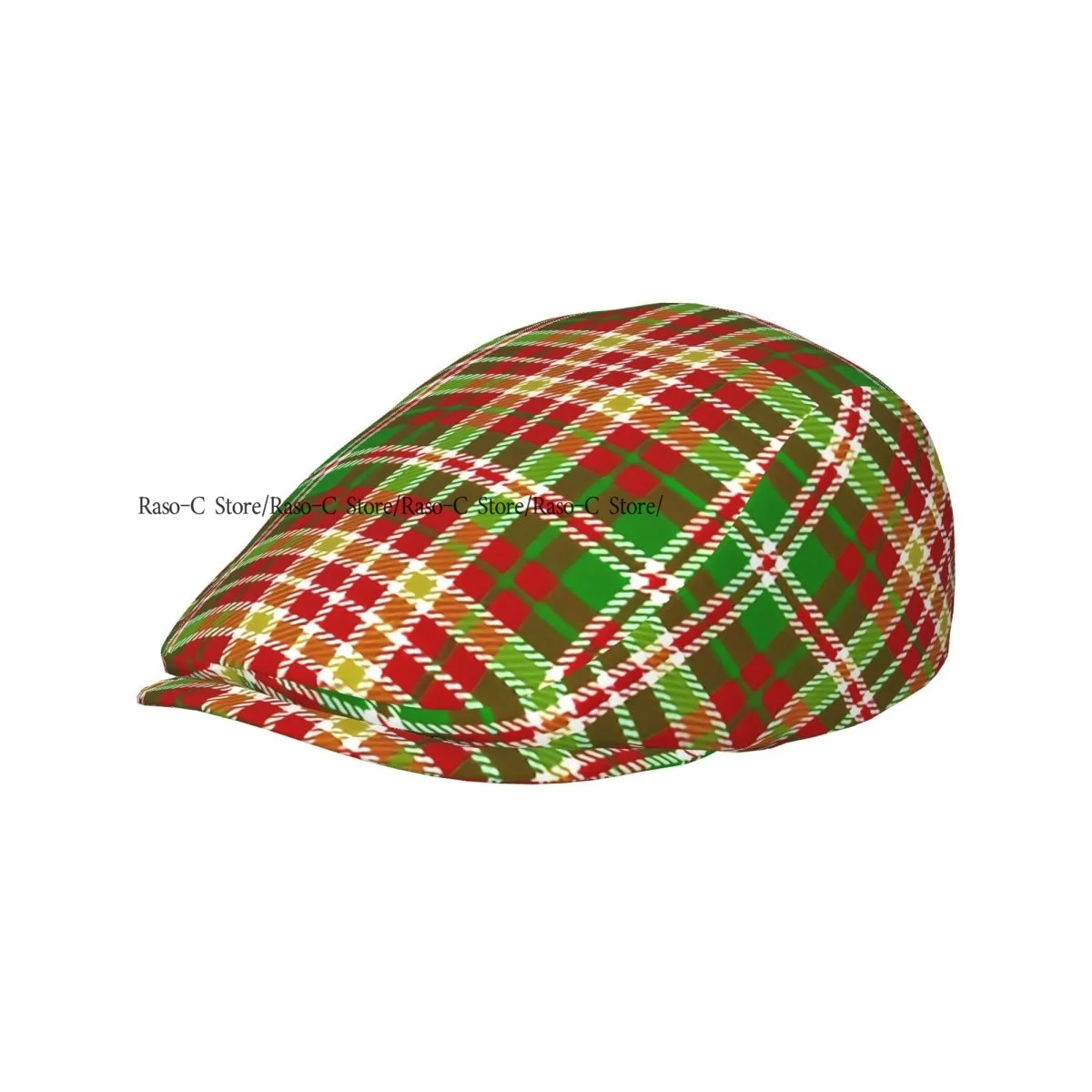 Tartan Plaid Pattern Men Women Newsboy Cap Classic Forward Hat Ivy Flat Cap Daily Hat
