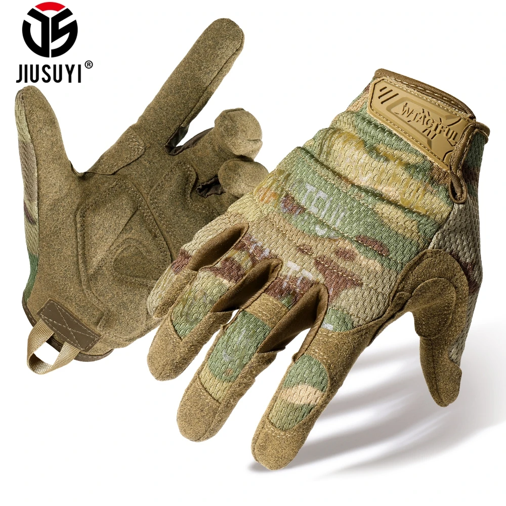 CamSolomon-Gants DulGloves à écran tactile pour hommes et femmes, tir au paintball, airsoft, saut, chasse, antichoc, doigt complet, isotBicycle