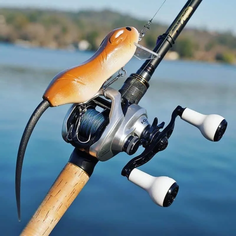 Gomexus Carbonfaser-Griff für Shimano Daiwa Angelrollen 95mm 100mm 105mm – Detail 7