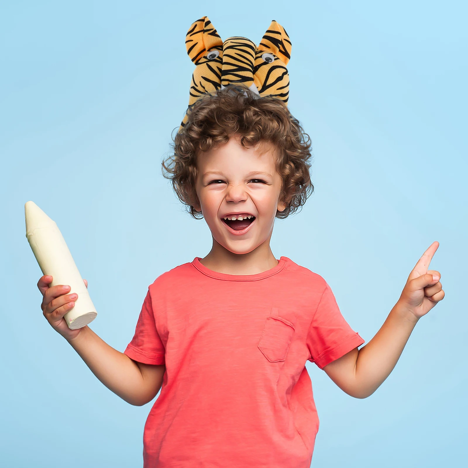 ที่คาดผมลายหัวเสือ ที่คาดผมวันเกิด หูสัตว์ คอสเพลย์ น่ารัก ของชำร่วยงานปาร์ตี้ เครื่องแต่งกาย