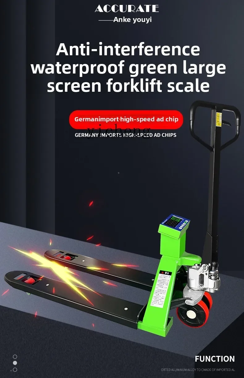 

TQH electronic forklift scale 3 tons 2t moving weighbridge manual hydraulic handling forklift scale logistics weighbridge
