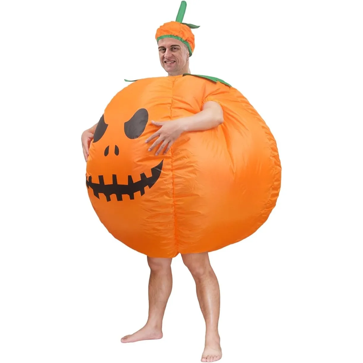 Christmas Santa Claus Suit Funny Blow Up Adults Inflatable Pumpkin Costume Cosplay Party Dress Up Outfits