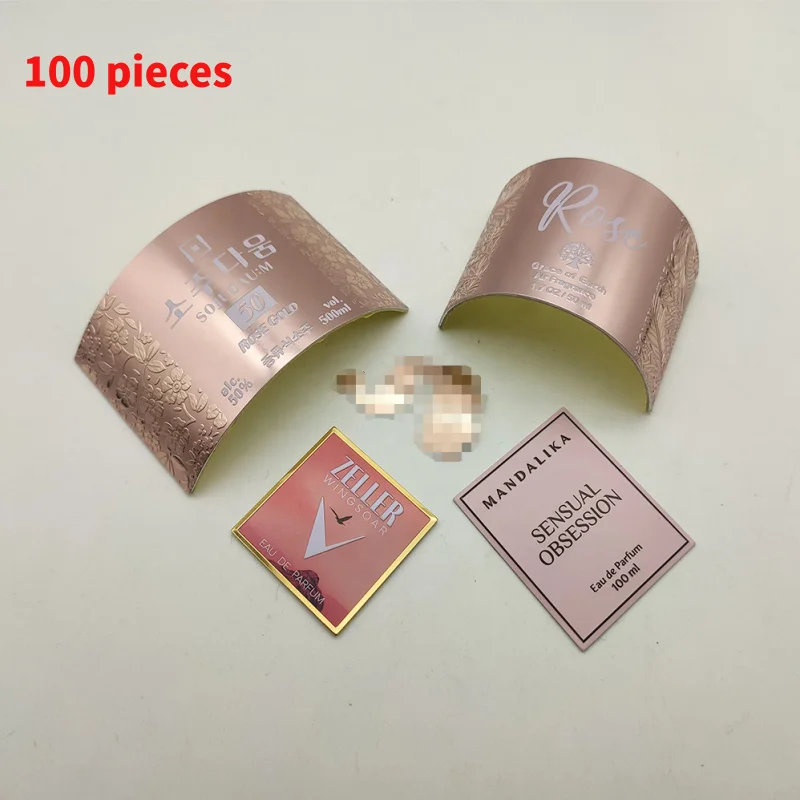 

10 0.Zhang.Custom.Accept Customized High Grade Private Metal Label Fragrance Bottle 3D Transfer Sticker Per