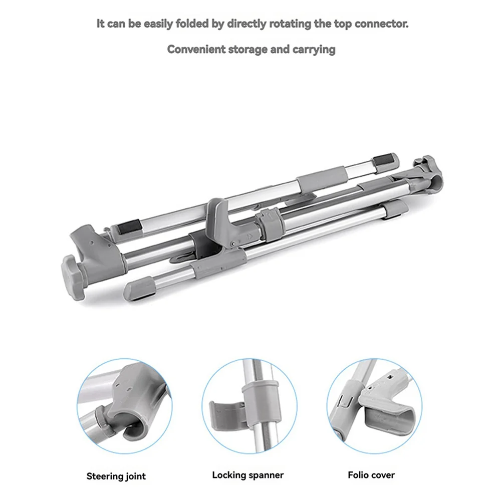 Складная напольная подставка для планшета с регулируемой высотой (35-45 см), универсальный держатель для телефона