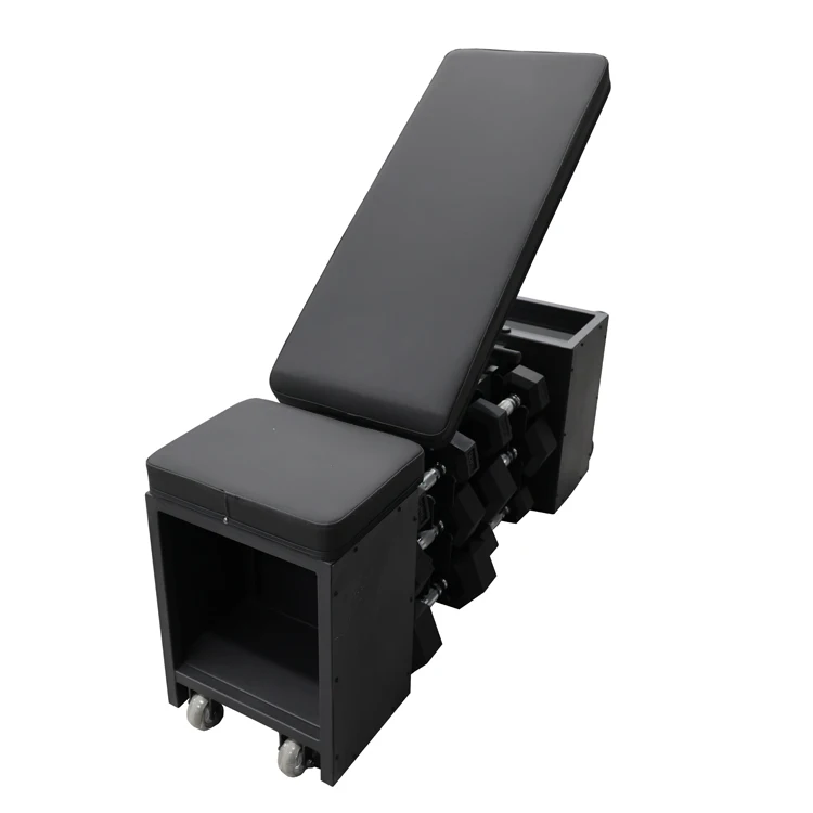 

Flat Workout Bench Box Gym Bench With Storage Adjustable Multifunctional Dumbbell Storage Bench 2025 New
