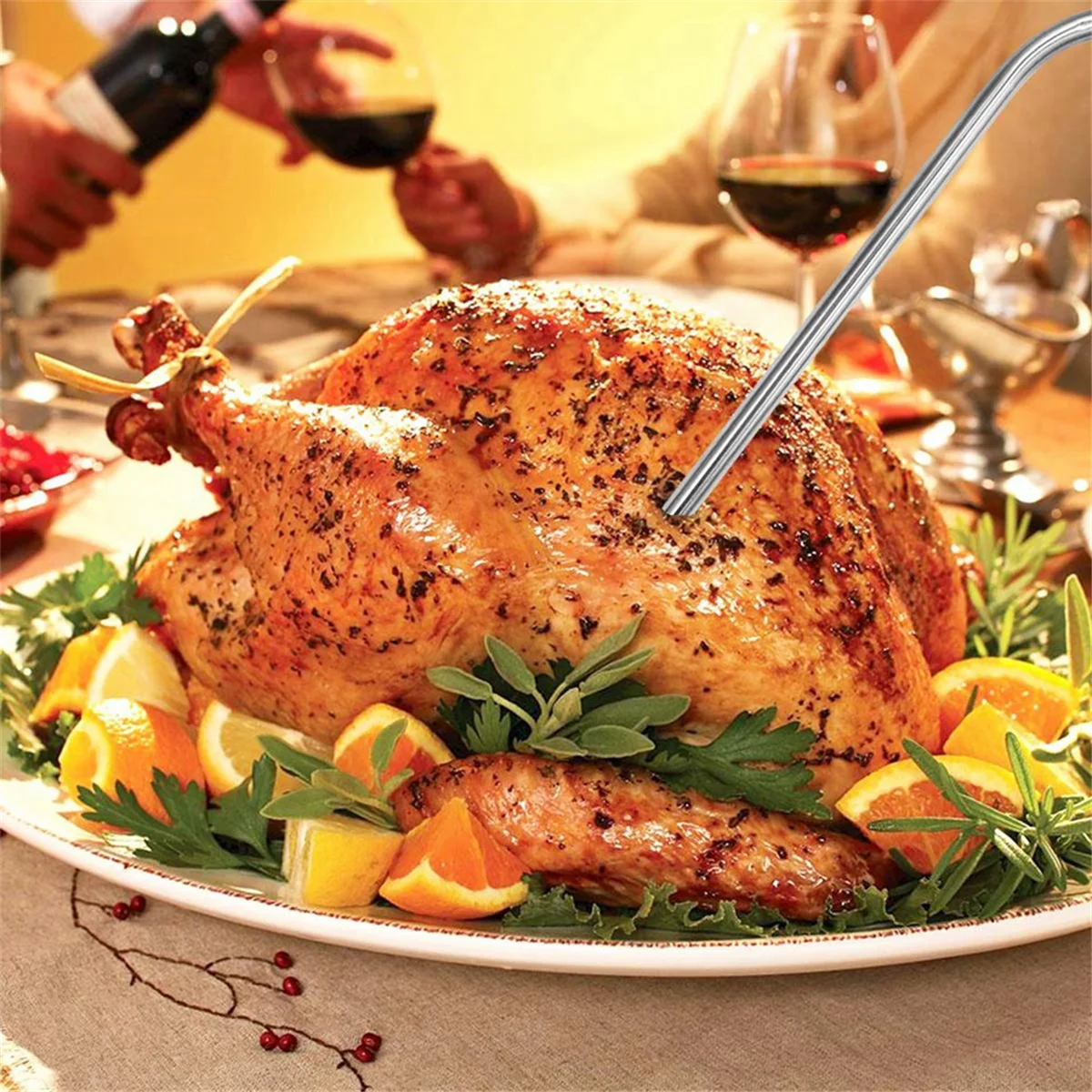 A72P 2 عبوة لمجسات اللحوم، ملحقات شوايات الدخان بمستشعر درجة الحرارة مع مشبك مسبار #6