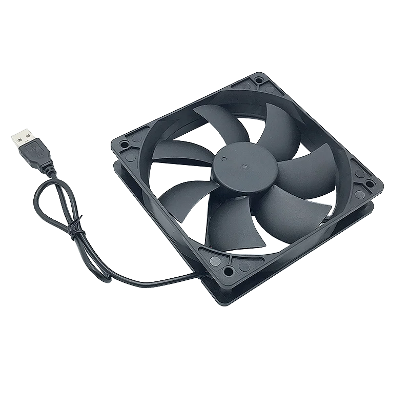 120mmx120mmx25mm 80mmx80mmx25mm 12Volt Fluid Bearing USB Exhaust Cooling Fan