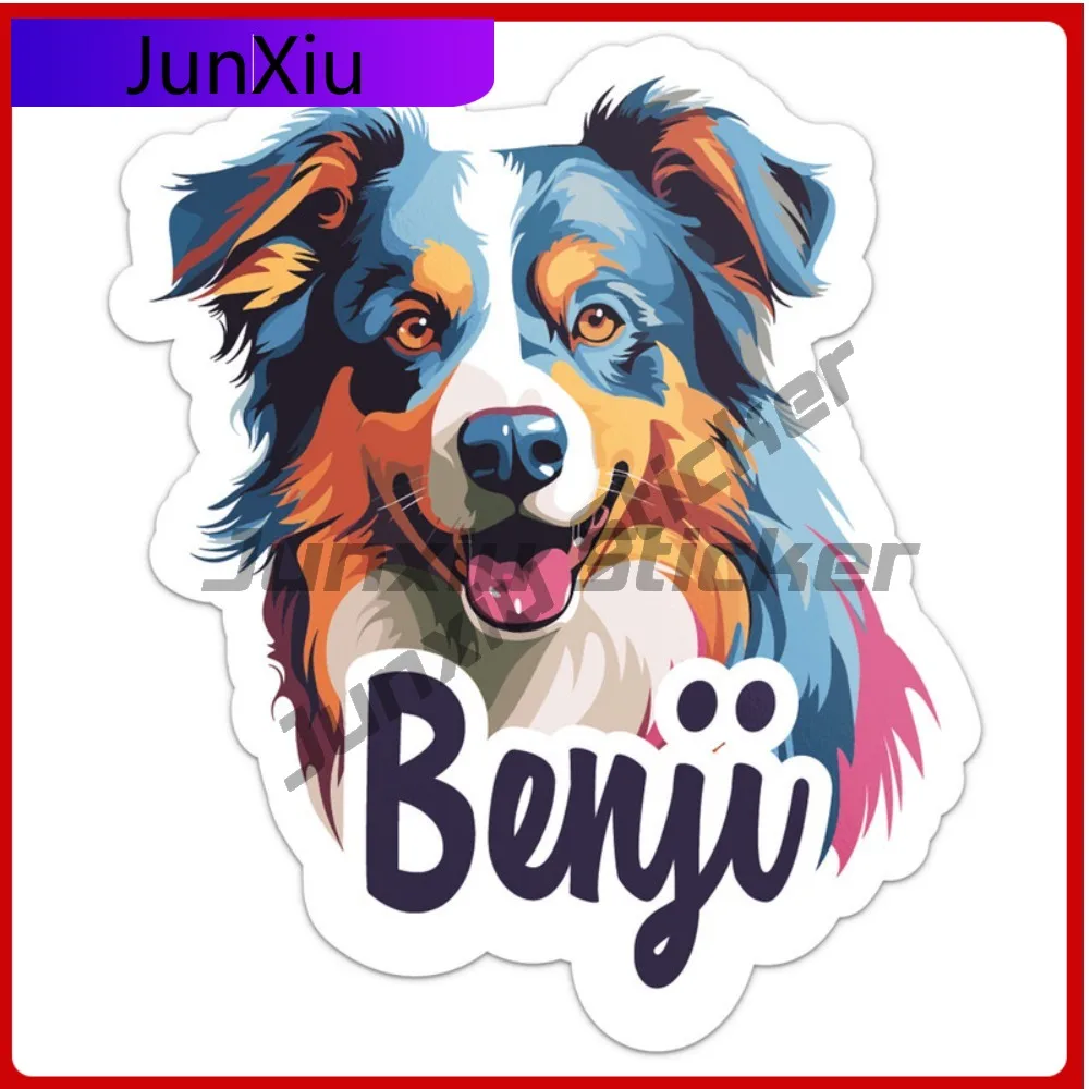 

Australian Shepherd Dog Cute Premium Waterproof Aesthetic Window Decal Accessory Vinyl Car Laptop Bumper Auto Exterior Gift