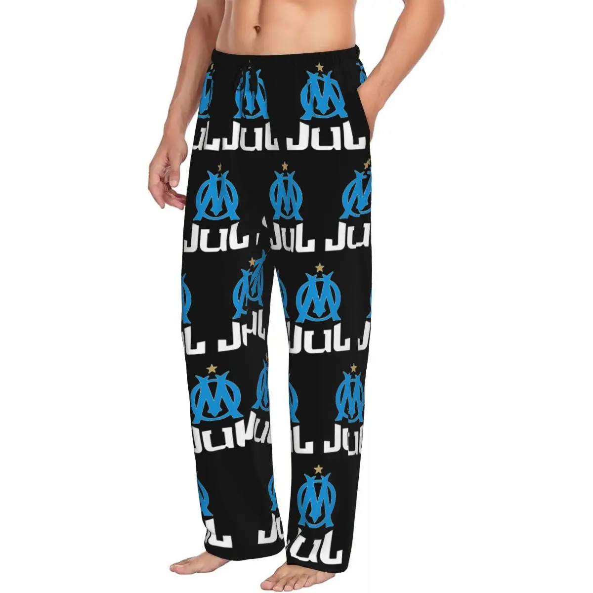 Custom Hot Classical JUL Rapper Music Singer Pajama Pants for Men Lounge Sleep Stretch Sleepwear Bottoms with Pockets