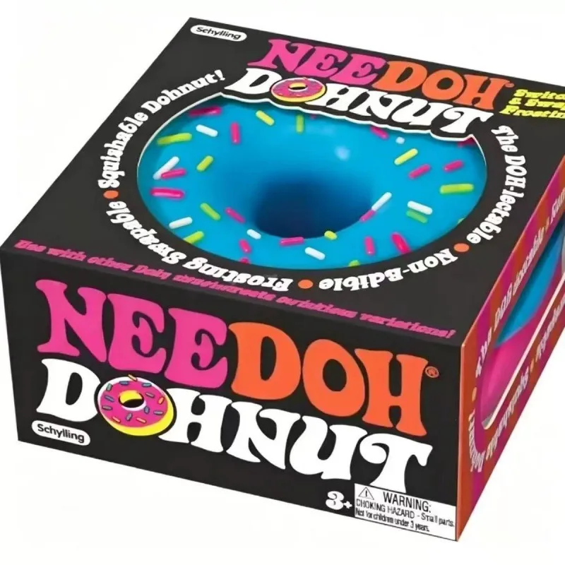 Neuerscheinung Schylling NeeDoh Jelly Donut Quetschspielzeug, Stressabbau-Squishy-Spielzeug mit Langsamer Rückfederung, Perfektes Geschenk