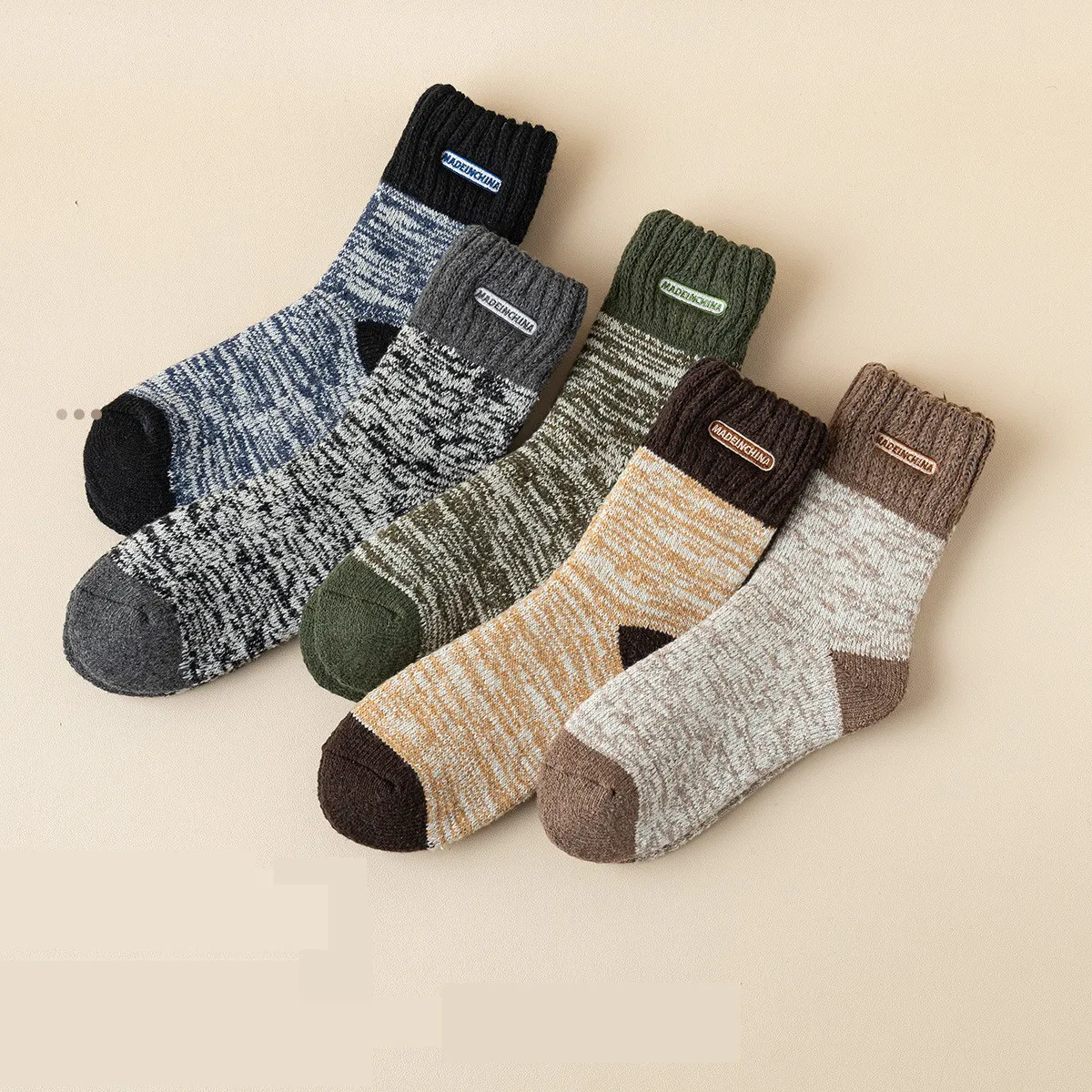 Winter Merino Wool Socks For Men, Super Thick Hiking Socks Thermal Socks For Cold Weather