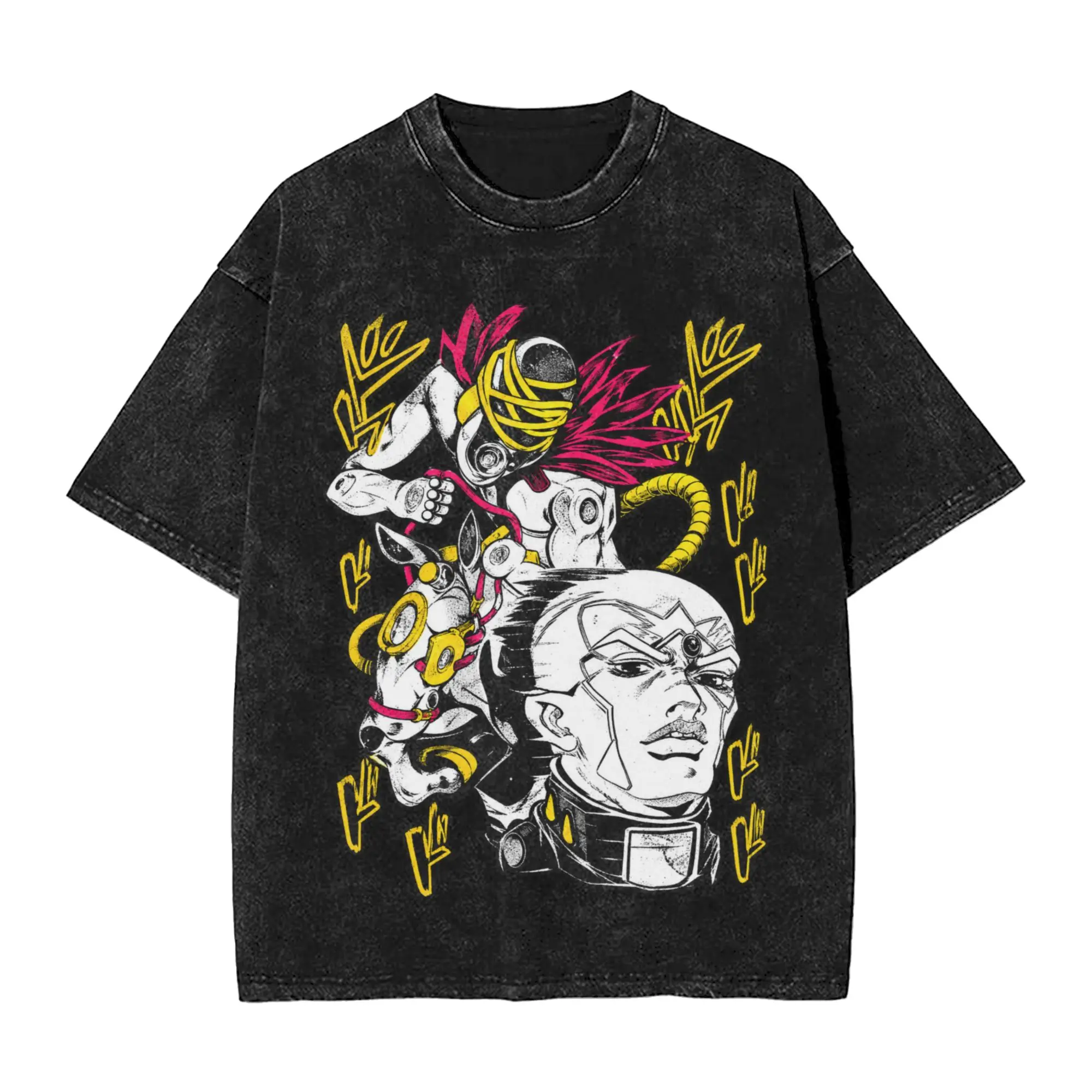 Jojo's Bizarre Adventure Funny Valentine Villain T-Shirt Summer  Y2K Classic T-Shirts Tee Shirt For Male Short-Sleeve Clothing