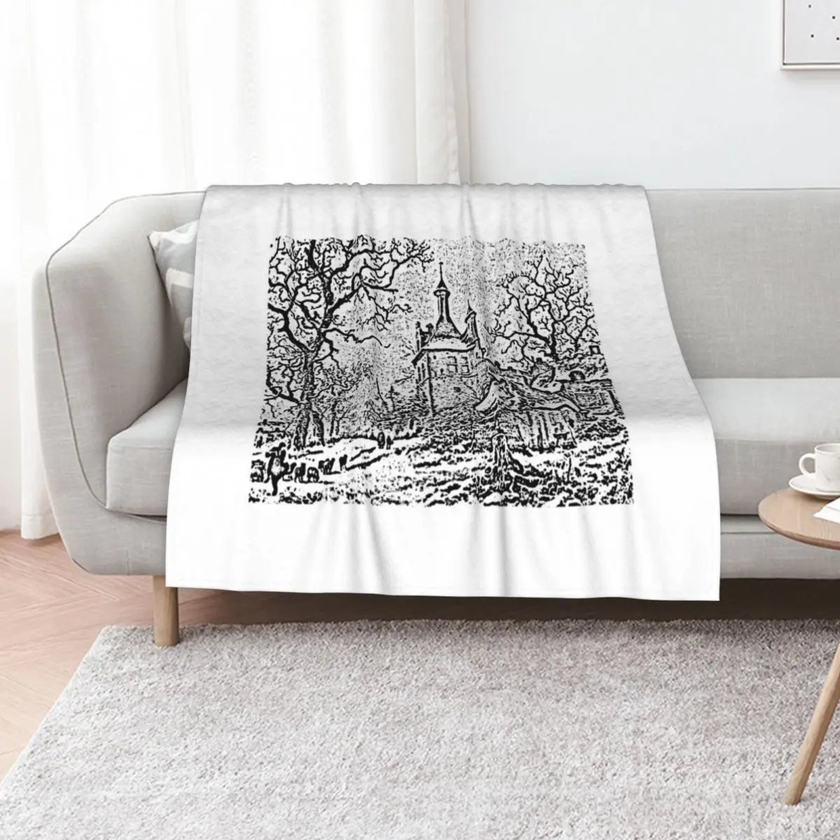 

jethro tull christmas black white Throw Blanket For Decorative Sofa Luxury Thicken Giant Sofa Multi-Purpose Blankets