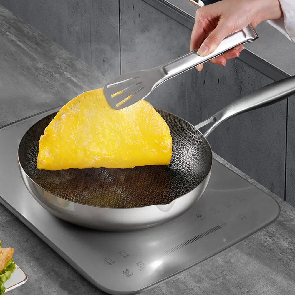 

Stainless Steel Wok Honeycomb Frying Pan Non Stick For Gas Induction Electric Stove Bbq Cooking Kitchen Cookware