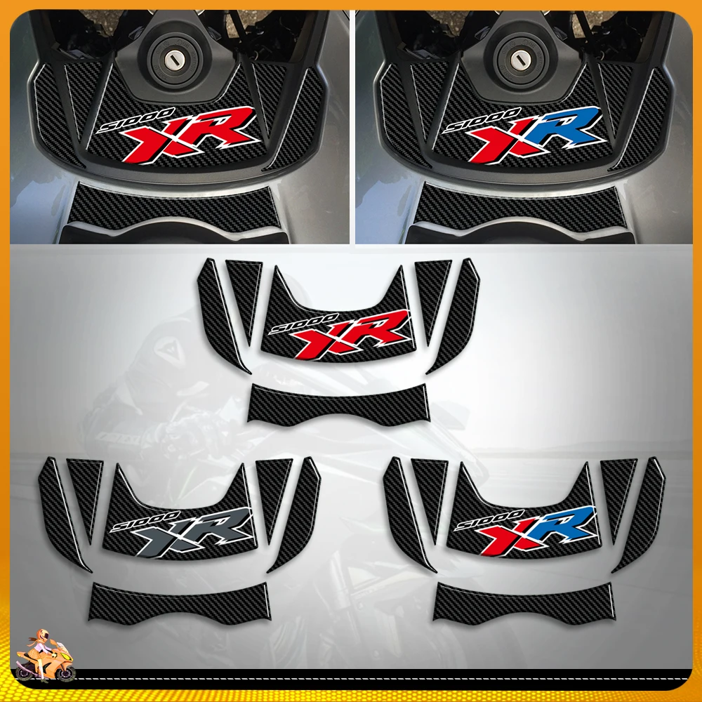 

For S1000XR XR s1000 2019 2018 2017 2016 2015 Motorcycle fuel tank pad Paint Protection Decals 3D Gel Stickers Carbon Fiber Part