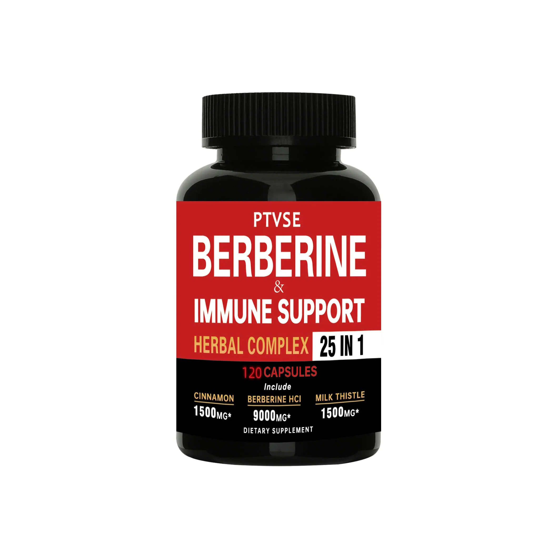 Premium Berberine Supplement Capsules Supports Heart Health Immune System Healthy Food