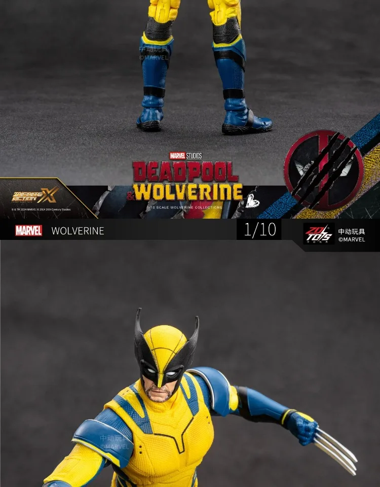 ZD Toys film 1:10 Deadpool & Wolverine Action figures Deadpool Boxed Wolverine Collection Adult Action Figures