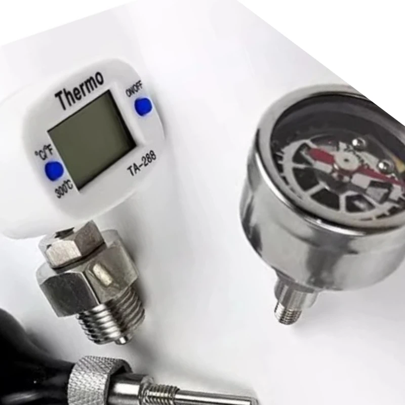 

Подходит для полуавтоматической кофемашины E61, манометр с заварочной головкой, термометр, модифицированные аксессуары, дисплей температуры