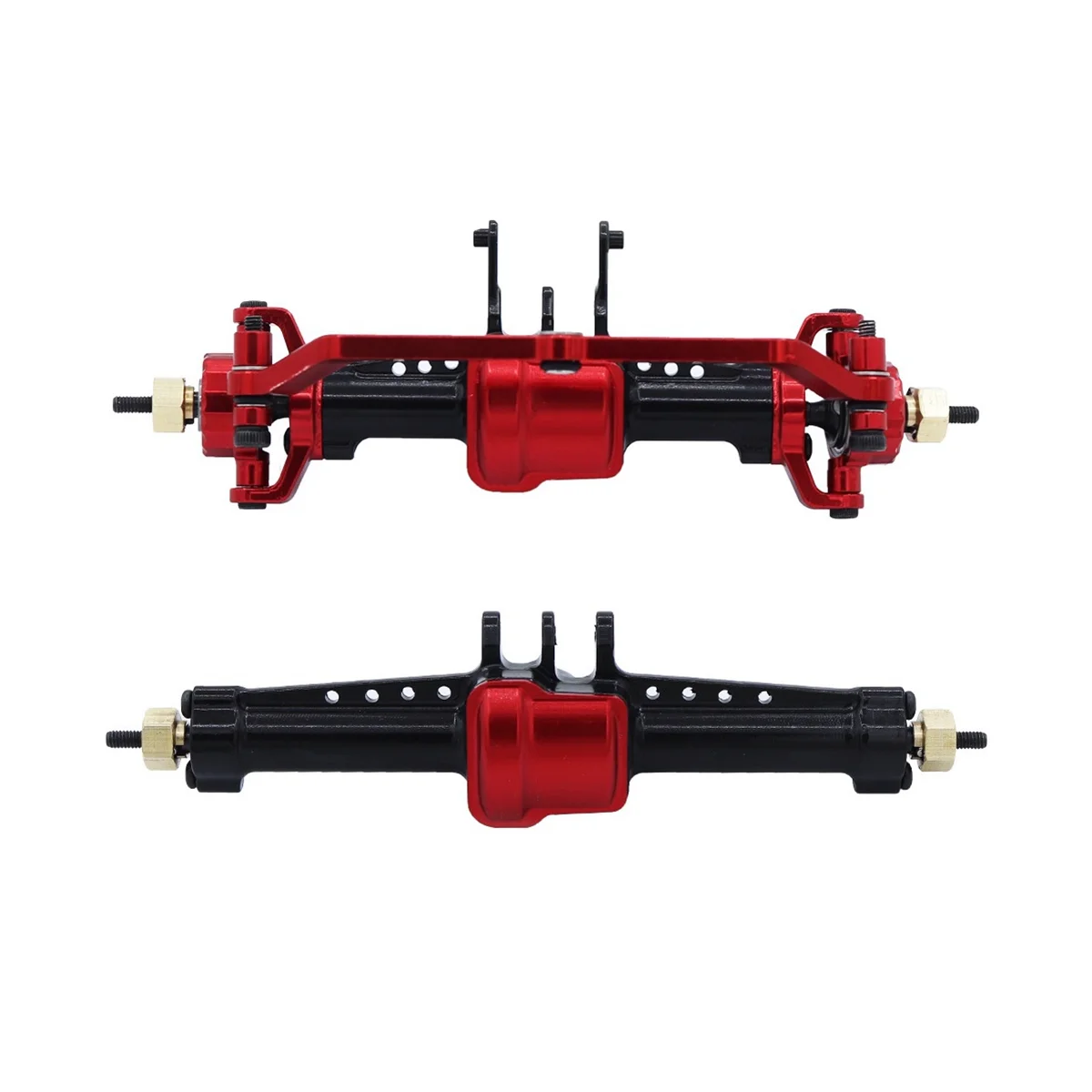 

2Pcs Metal Front and Rear Axle with Steel Gear for TRX4M 1/18 RC Crawler Car Upgrade Parts,1