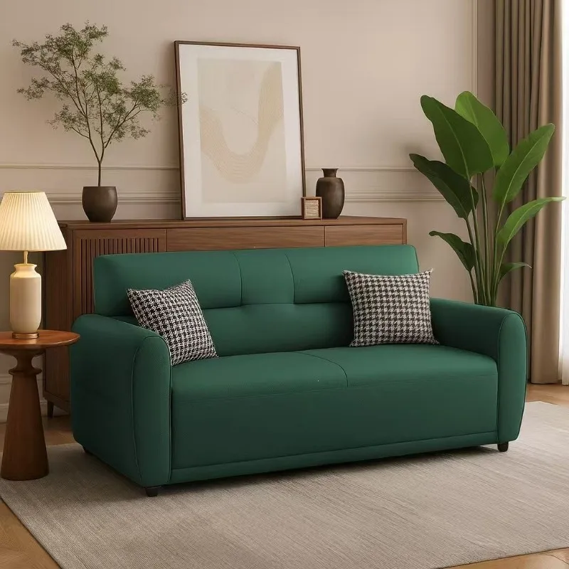 apartment living room, rental house clothing store modern apartment simple straight row sofa one piece wholesale