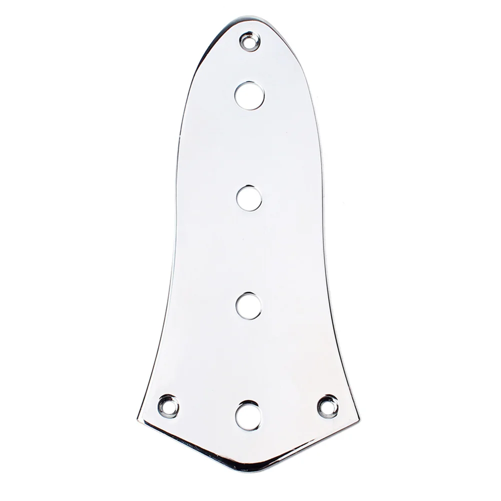 

Genuine 4 Plate for Guitar Silver Chrome-Plated Steel Vintage Style Fits Many Models Control Plate