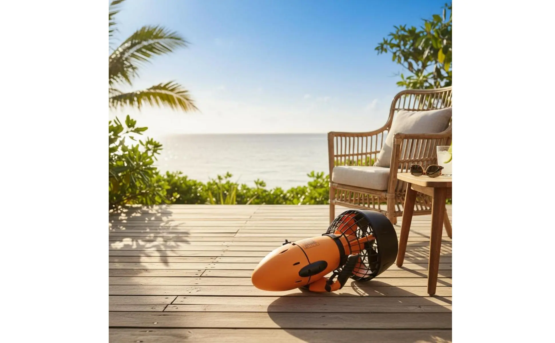 Electric Underwater Scooter 450W Engine Diving Scooter Underwater Propulsion Device Rechargeable Battery Aquatic Gear for Divers
