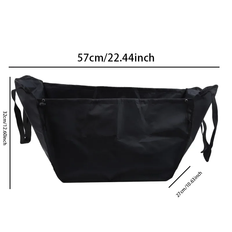 New Fashion Black Handy Shopping Bag Reusable Tote Pouch Eco Recycle Storage Grocery Supermarket Bags