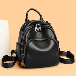 High Quality Genuine Leather Women Backpack Luxury Ladies Travel knapsack Fashion Girls Shoulder School Bag Cow Leather Mochila