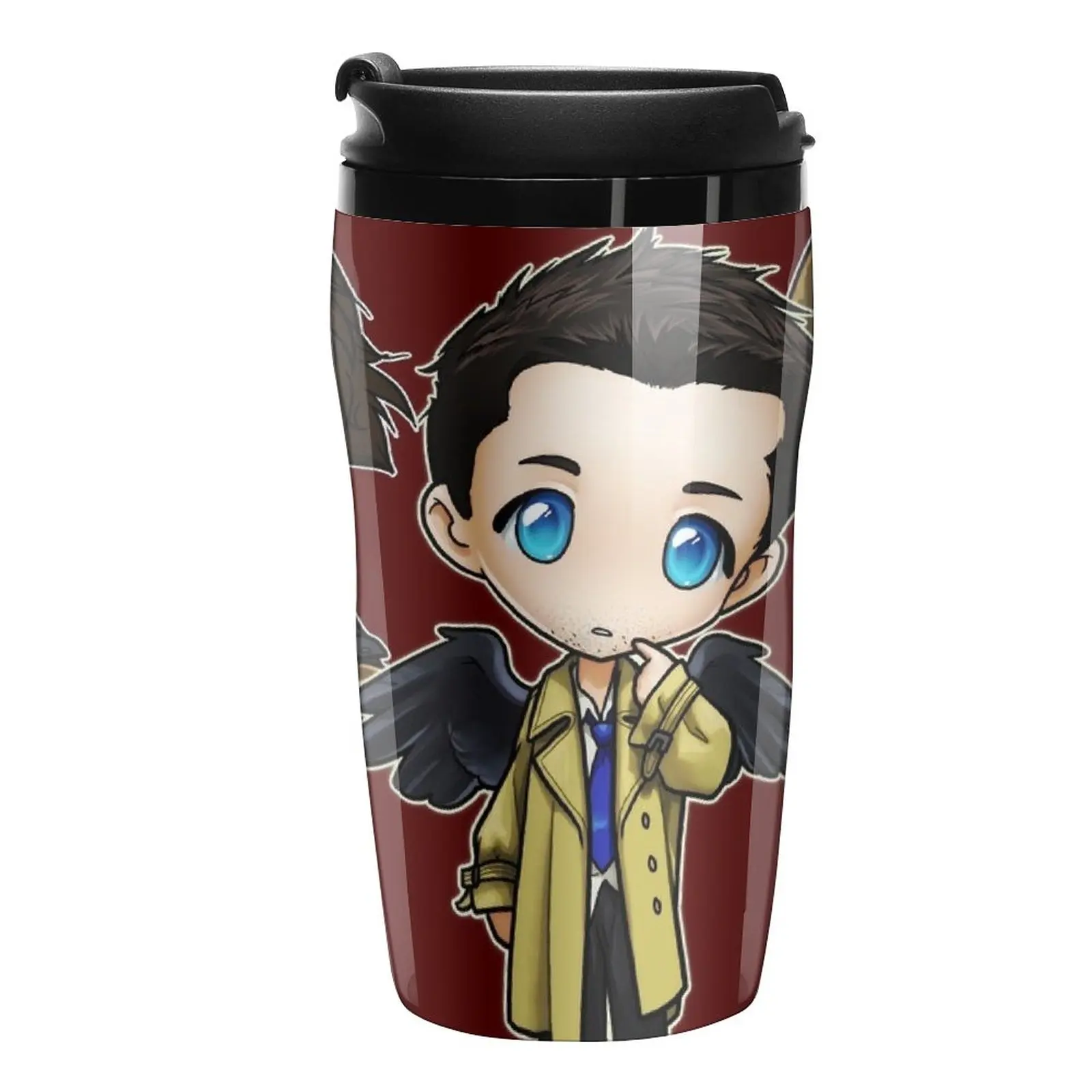 

New Team Free Will - Chibi Style Travel Coffee Mug Coffee Mugs Large Coffee Cups