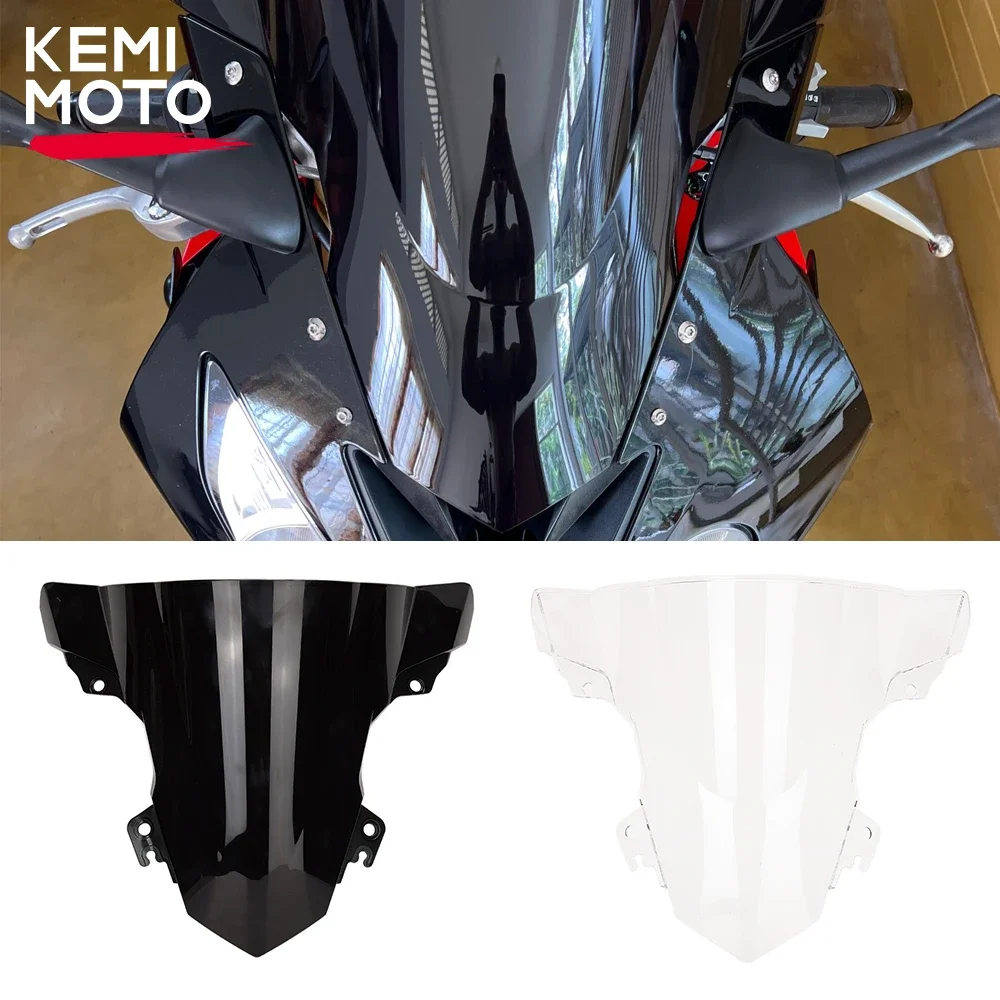 

For BMW S1000RR 2015 2016 2017 2018 Clear Motorcycle Windshield Double Bubble WindScreen S1000RR 2015-2018 Wind Deflector Parts